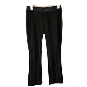 Vintage Guess Black Velvet & Satin Mid Rise Straight Leg Pants Size 28
